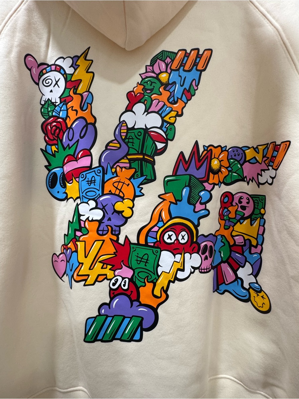 LIKE NEW YoungLA 560 Trippy Logo Hoodie Size XL Streetwear Graphic Gym - Picture 6 of 12